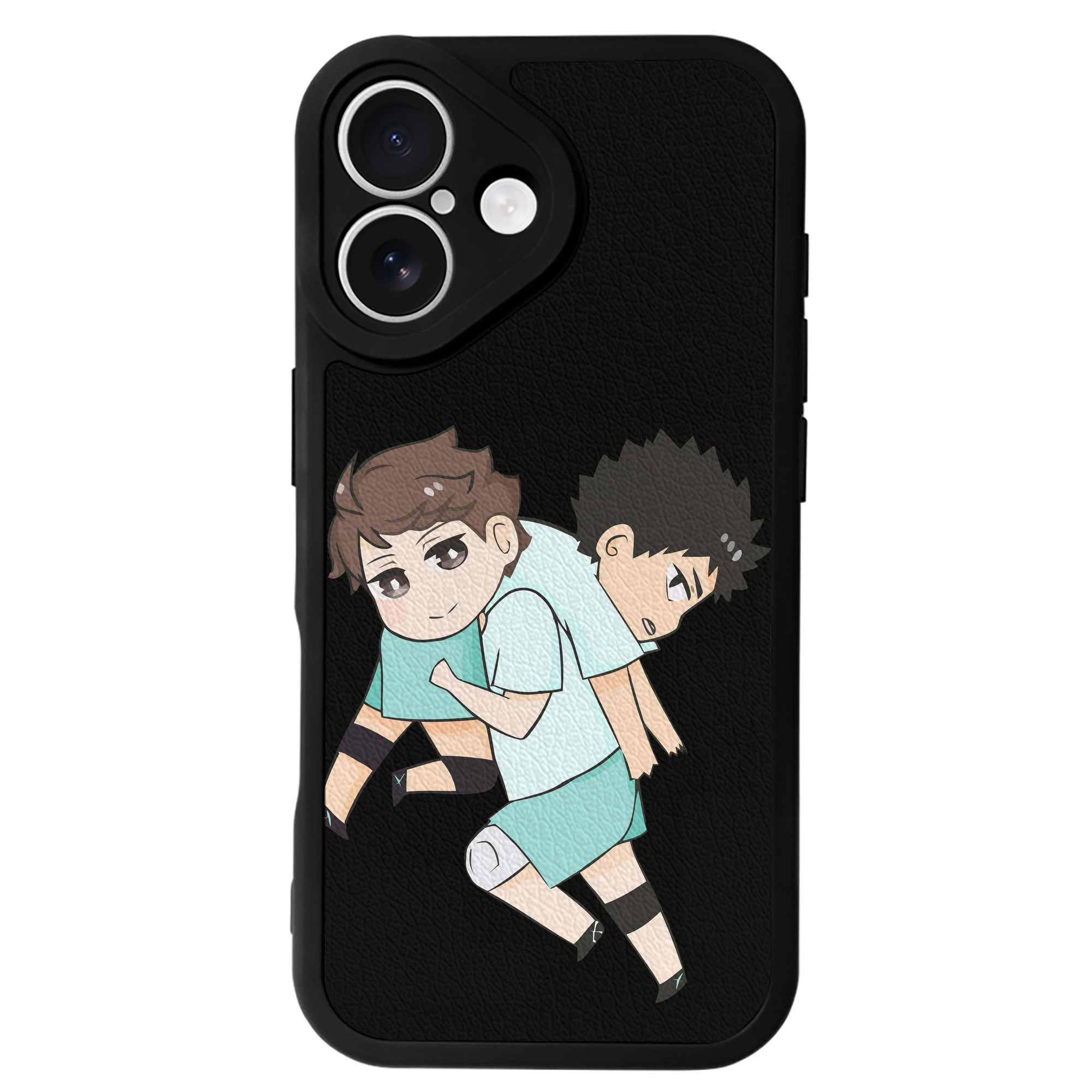 （画像用） ハイキュー!! Haikyu!! 【iPhone 16シリーズ対応】シリコンスマホケース（レザー調） 材質：シリコン